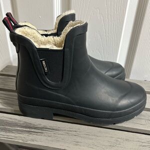 Tretorn Lina Chelsea Rain Boots With Faux Fur Lining Size 6